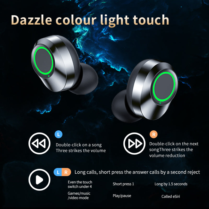 YD03 TWS Wireless Earbuds – Smart Display & Breathing Light