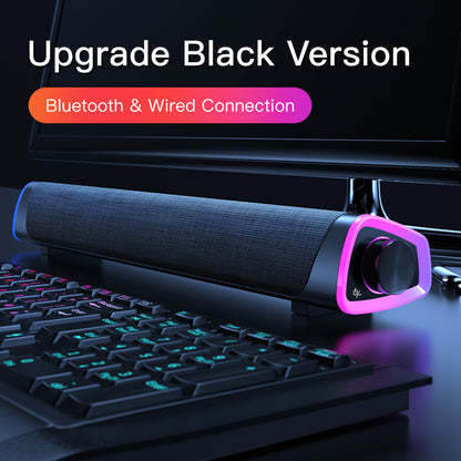 4D Bluetooth Computer Speaker Bar – Stereo Sound with Subwoofer
