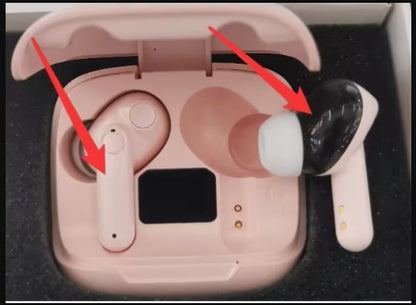 Mini Transparent Wireless Earbuds – ENC Noise Reduction & Digital Display