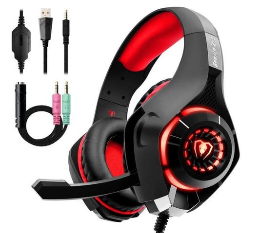 Gaming Headphones – Surround Sound & Noise-Canceling Mic
