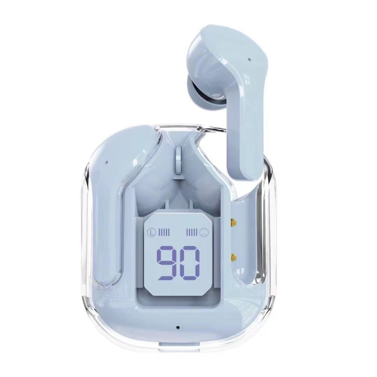 Mini Transparent Wireless Earbuds – ENC Noise Reduction & Digital Display