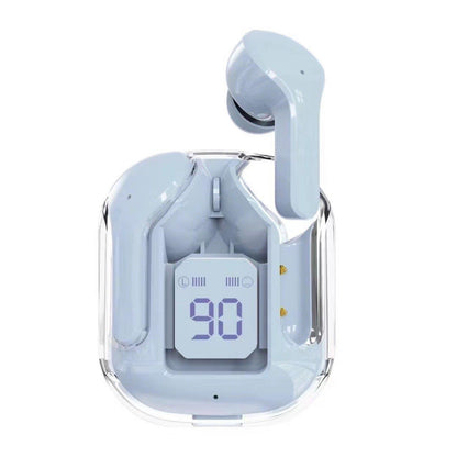 Mini Transparent Wireless Earbuds – ENC Noise Reduction & Digital Display